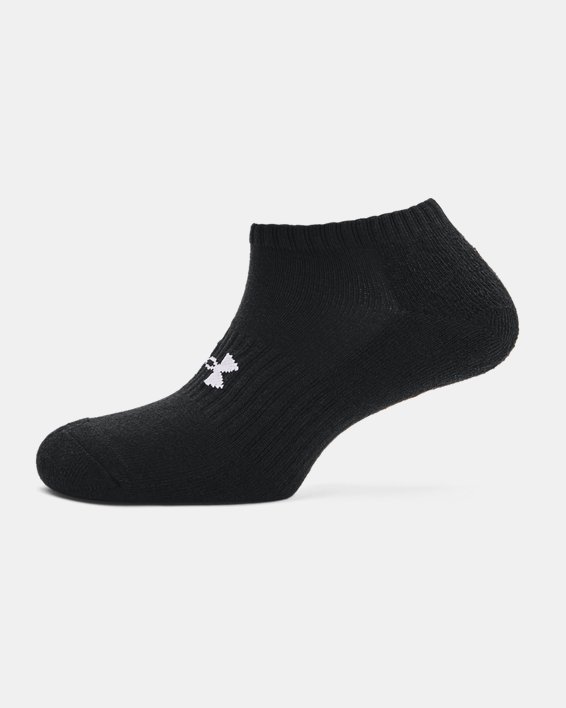 Unisex UA Core No Show 3-Pack Socks, Black, pdpMainDesktop image number 3